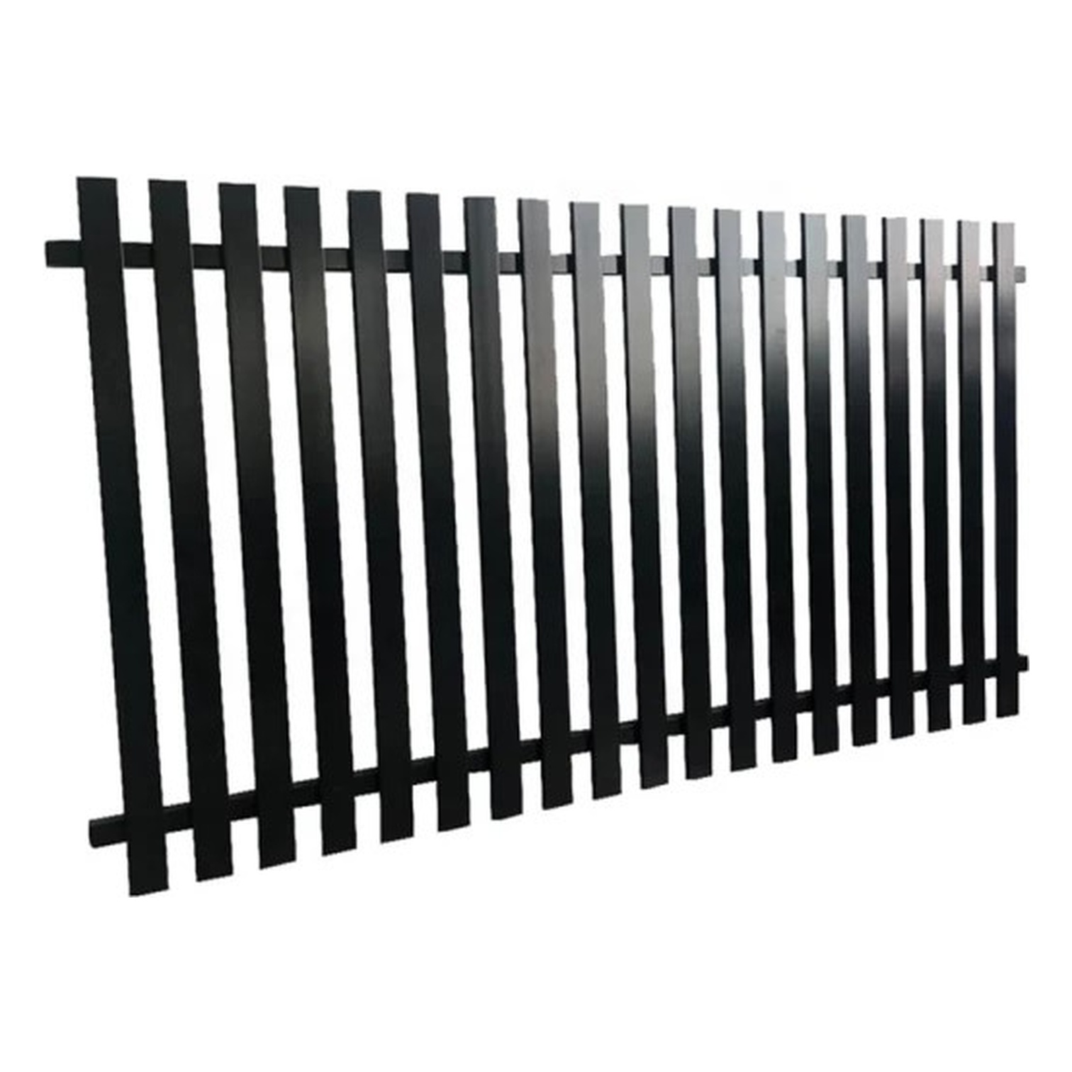 Modern Fencing Picket Style Black Fence
