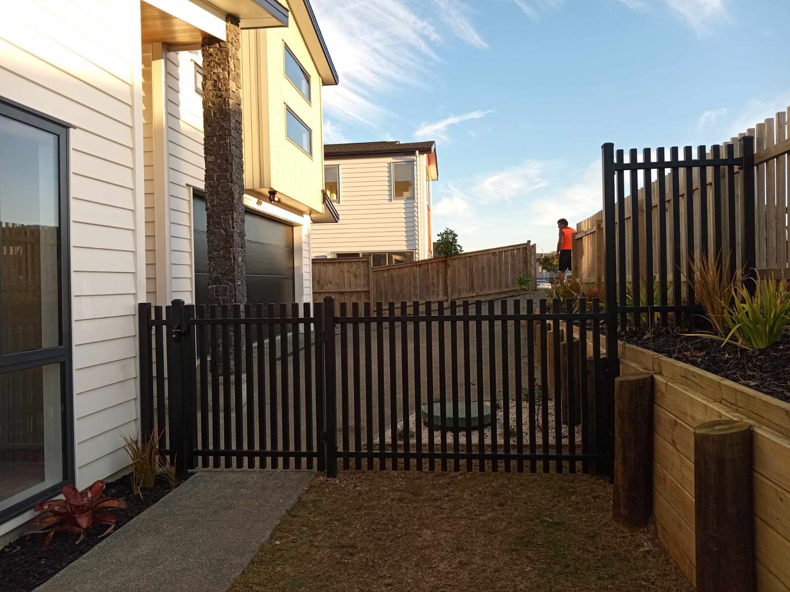 Modern Fence Picket Range Black Elara Batten