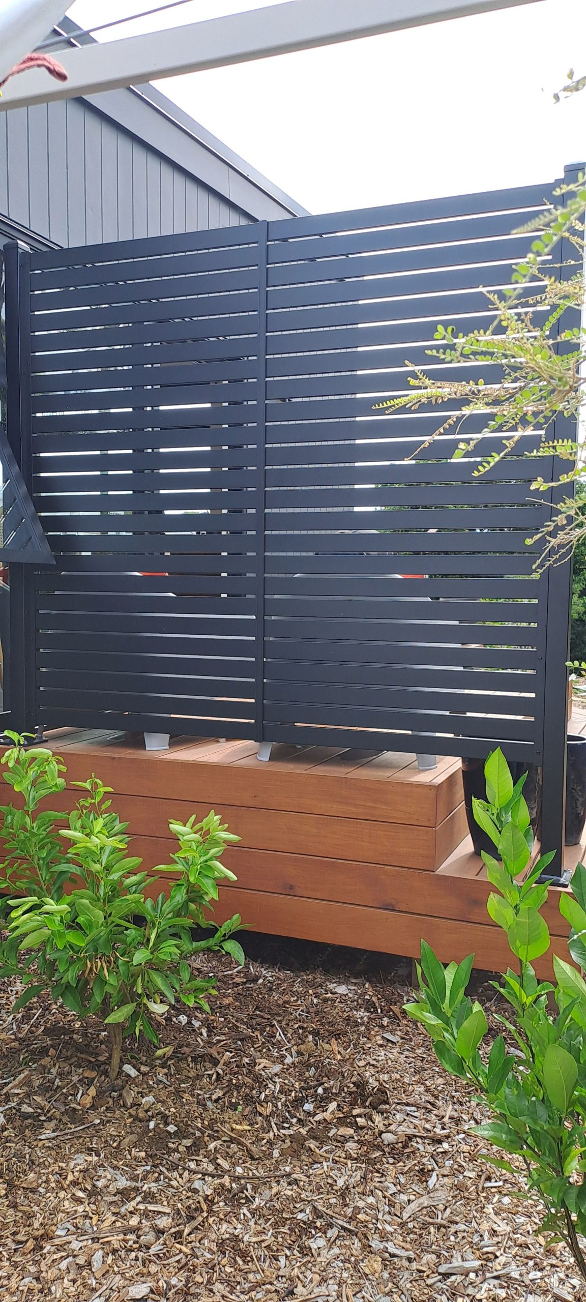Slat Fence Panel Semi Privacy