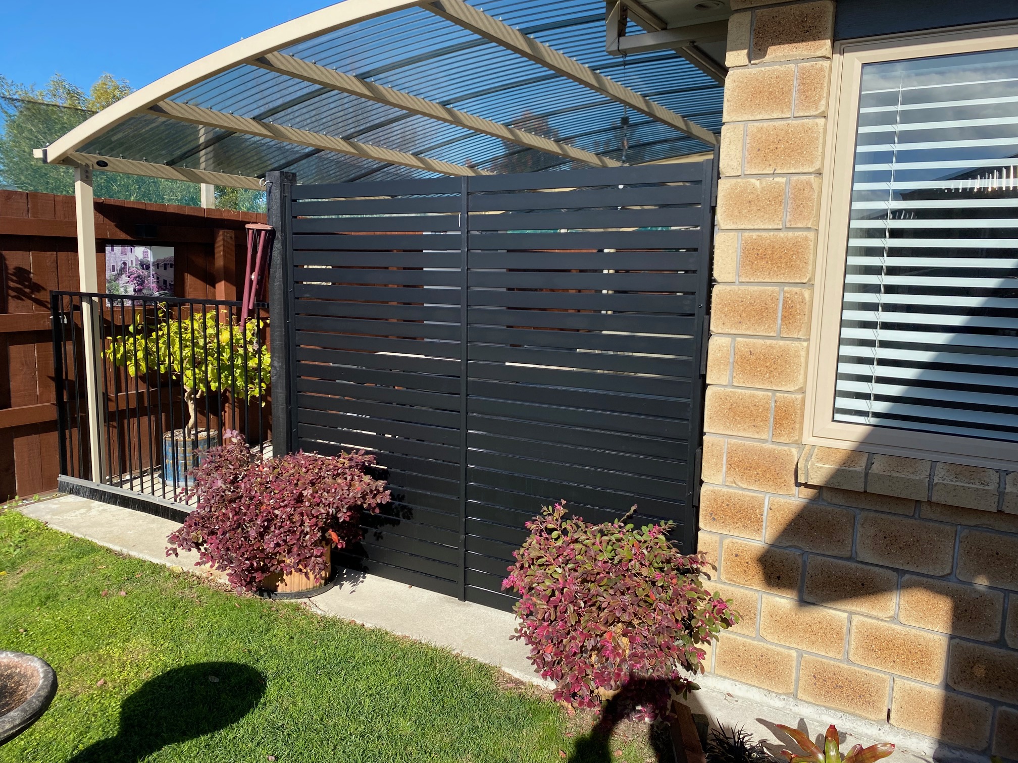 Slat Fence Panel Semi Privacy