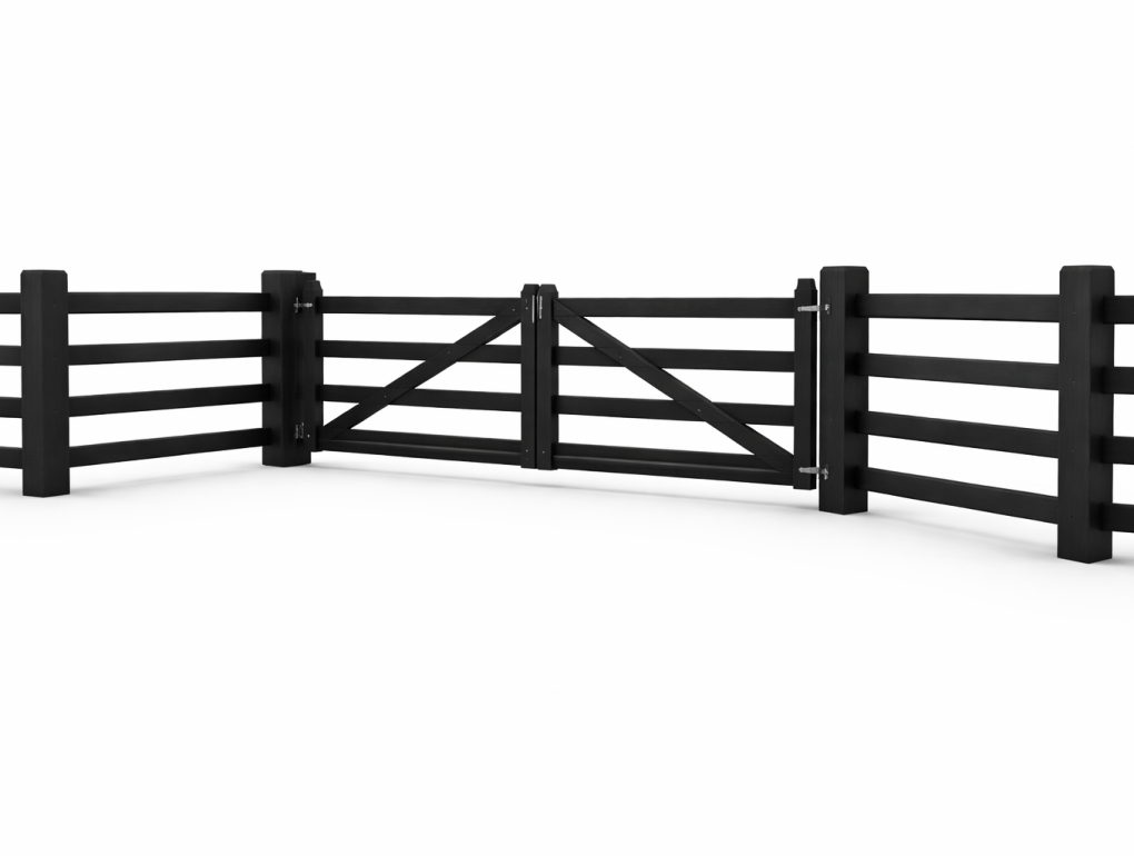 Custom Lifestyle Gate Render White Background
